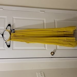 mlle gabrielle Yellow Sleeveless Linen Like Size 2X Dress NWT